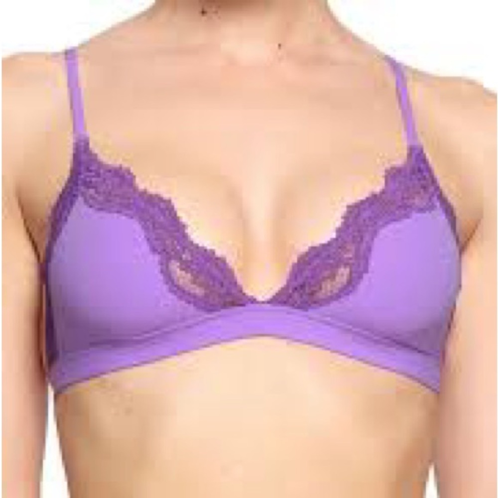 SKIMS Purple Lace Bralette Intimates